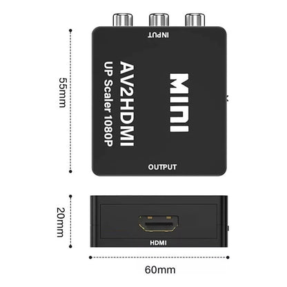 Adaptador Conversor Hdmi A Av Rca Video Analogico