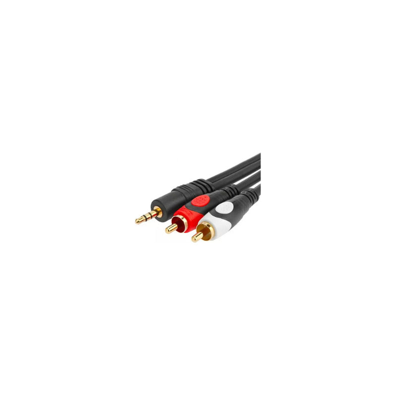 Cable De Audio Plug 3,5mm A 2 Rca 1,8m