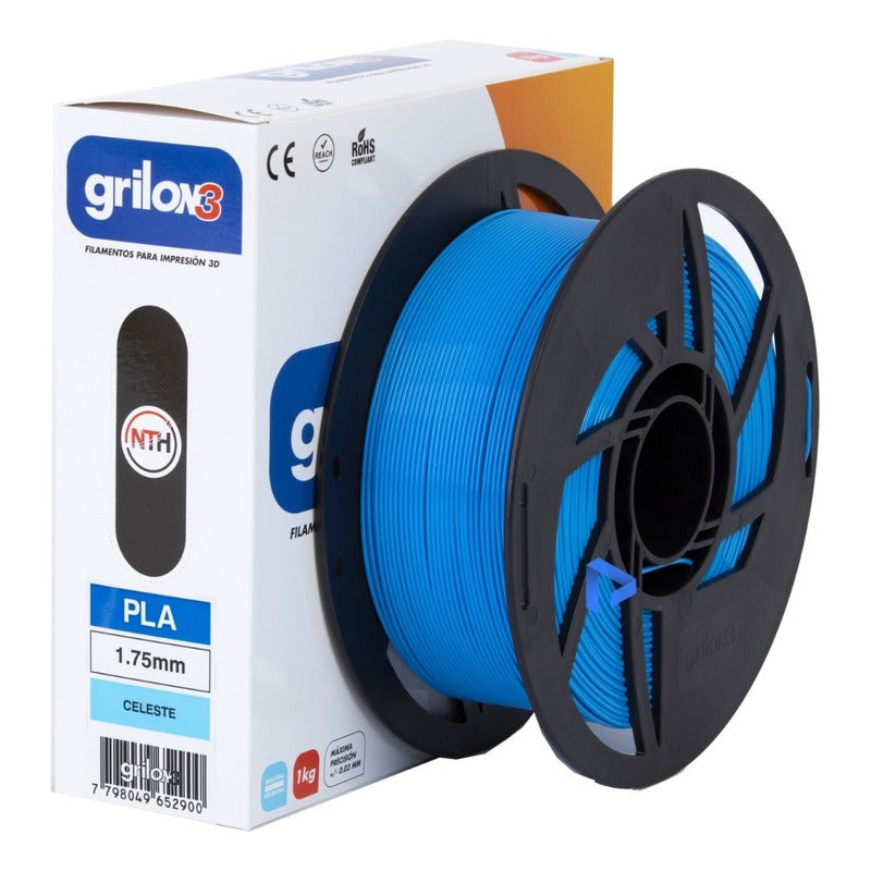 Filamento 3d Grilon3 Pla De 1.75mm Y 1kg Verde Flúo