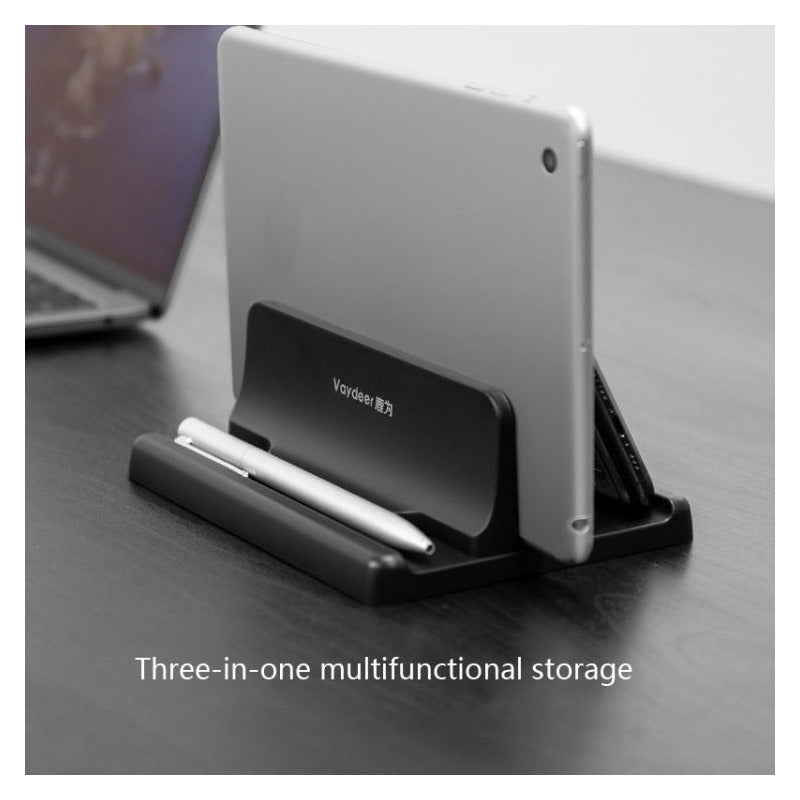 Soporte Vertical De Plástico Para Computadora Portátil, Sopo Negro