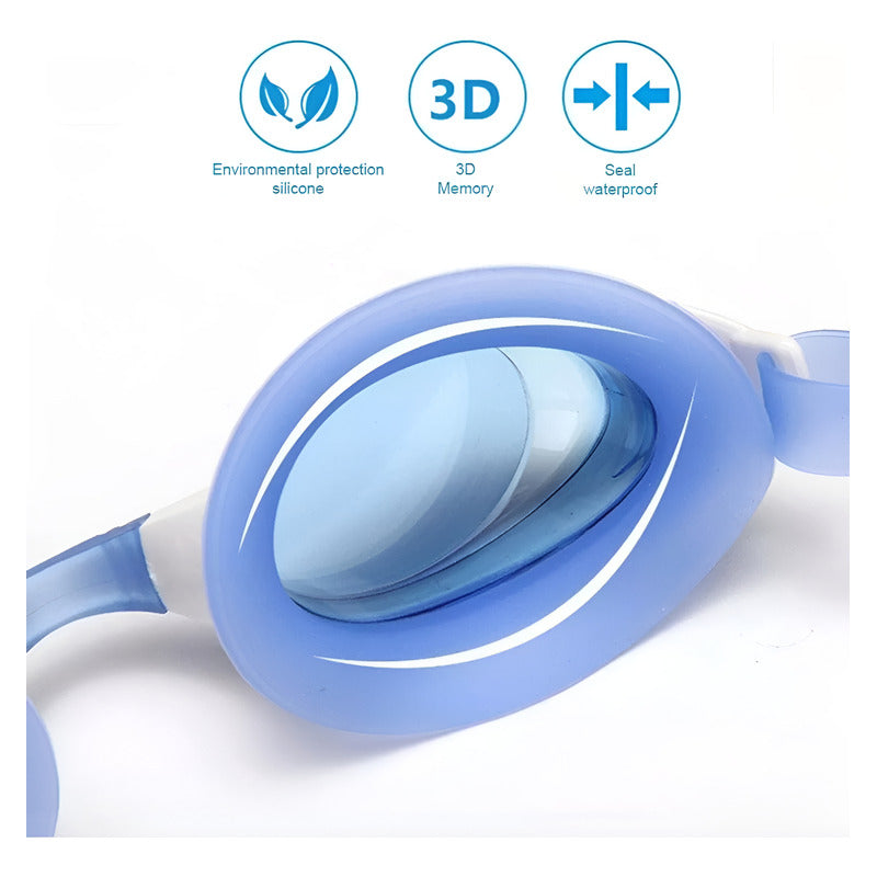 Gafas De Natación Para Niños Sin Fugas Protección Uv 4 En 1