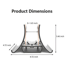 Cargar imagen en el visor de la galería, Soporte Vertical Inducción De Gravedad Para Macbook Portátil Negro
