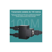 Cargar imagen en el visor de la galería, Adaptador Splitter Rj45 Divisor 1 A 2 Vías Doble Puerto 1par
