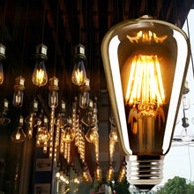 Cargar imagen en el visor de la galería, Pack De 6 Ampolletas Vintage Led Edison Filamento E27 6w Blanco Cálido
