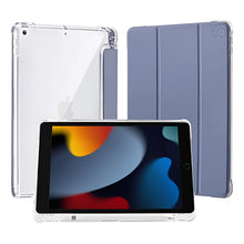 Load image into Gallery viewer, Funda Para iPad 10.2 9na Espacio Pencil Silicona Traslúcida Negro/transparente
