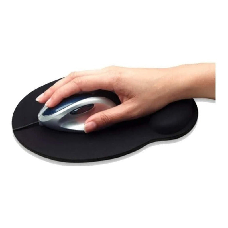 Mouse Pad Ergonómico Con Apoya Muñecas Con Gel + Calidad ® Color Negro