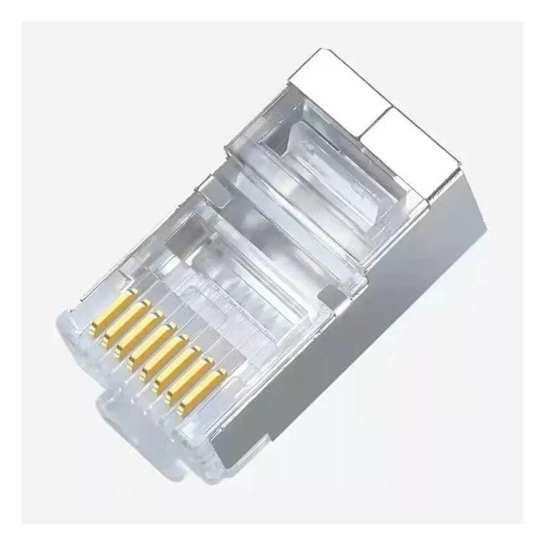 60 Conector Cat6 Ez Rj45 Metálico Blindado Terminal Red /uss