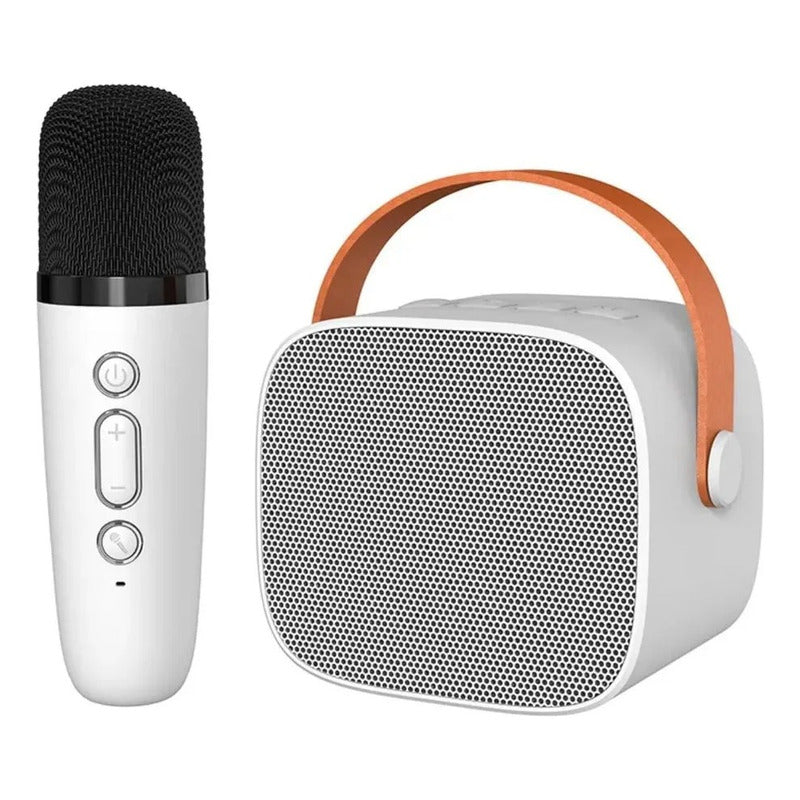 Mini Parlante Karaoke Bluetooth Para Niños Con Micrófono