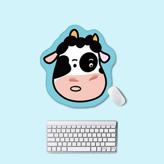 Mouse Pad Diseño Kawaii Alfombrilla Antideslizante Vaquita Varios