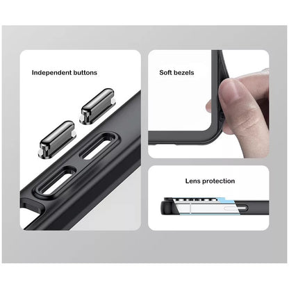 Funda Transparente Con 2 Vidrios Templados Para iPhone 14 Cian For iPhone 14