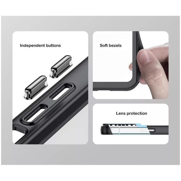 Funda Transparente Con 2 Vidrios Templados Para iPhone 14