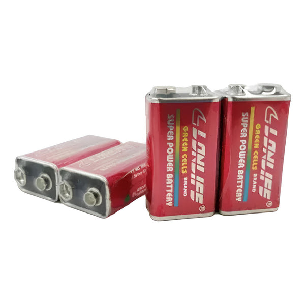 Batería Pila 9v Zinc Carbon 6f22 Lonlife