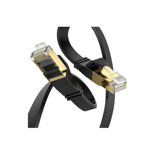 Cable plano rojo categoría 8 Cat8 RJ45 Ethernet 1,8 m 40 Gbps