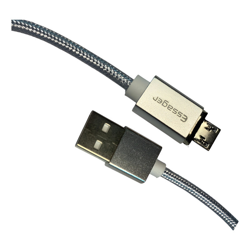 Cable Carga Rápida 3.0 Magnético Usb Micro Usb | Essager Iph Plateado