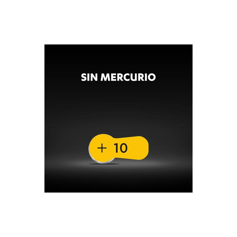 Pila Para Audífonos Duracell Tamaño 10 X6 Unidades