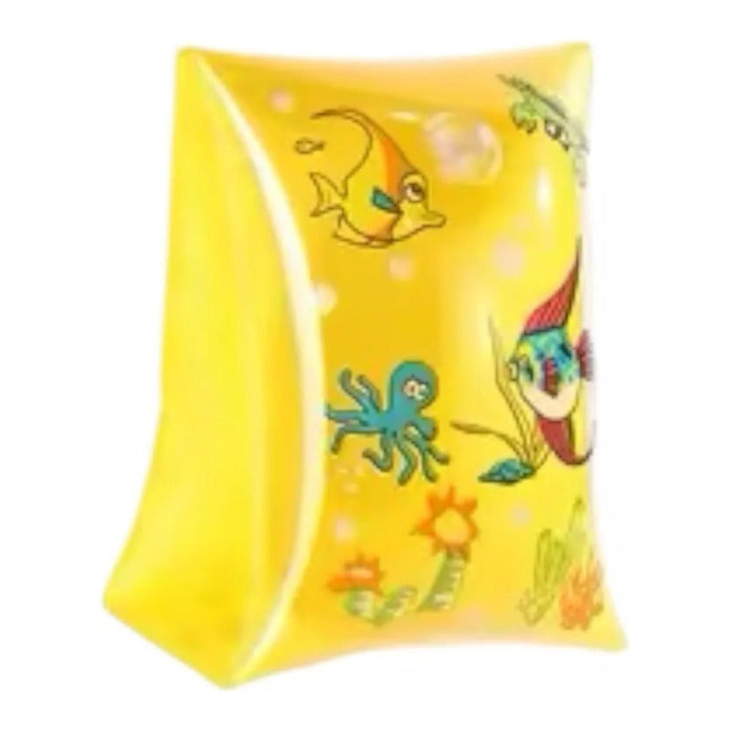 Flotadores Alitas Niños Diseños Mar Color Amarillo Talla M