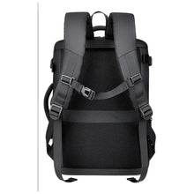 Cargar imagen en el visor de la galería, Mochila Carcasa Dura Gran Capacidad Impermeable Para Macbook Negro Negro

