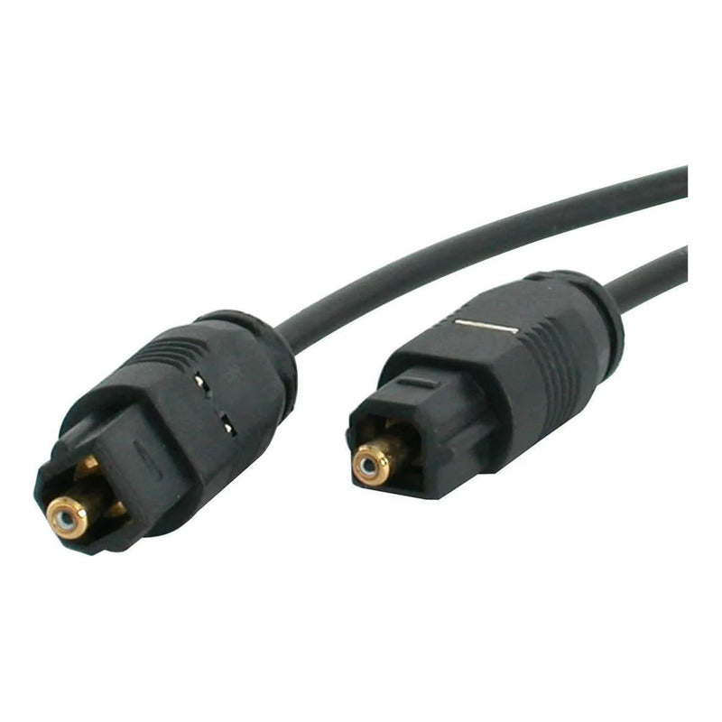 Cables De Fibra Óptica Y Alimentacion Toslink 3mts Startech Negro