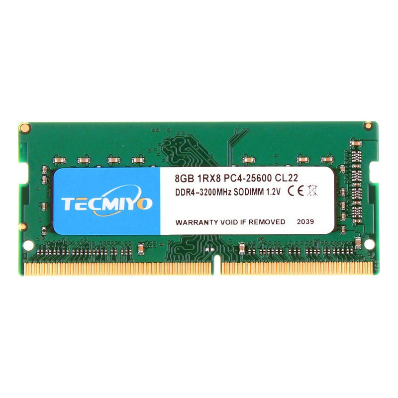 Memoria Ram Ddr4 8gb 3200 Mhz Tecmiyo 25600 Sodim