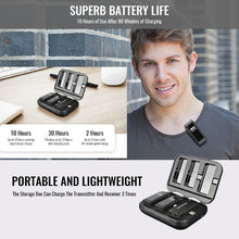 Cargar imagen en el visor de la galería, Mini Microfonos Inalambrico Solapa Para Celular iPhone iPad Color Negro
