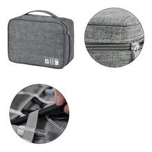 Cargar imagen en el visor de la galería, Bolso Organizador De Cables Usb Accesorios Viajero Azul
