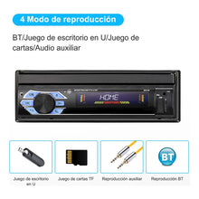 Cargar imagen en el visor de la galería, Radio Pantalla Retráctil  De 7 Pulgadas Mirror Link 1 Din Negro
