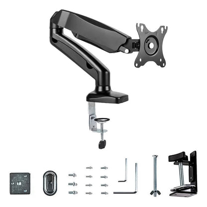 Soporte Ergonómico A Gas Para Monitor De Escritorio 17 A 32° Color Negro