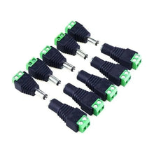 Cargar imagen en el visor de la galería, Pack 5 Par Conector Dc Macho Hembra Negro

