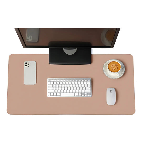 Alfombrilla Mousepad De Cuero Sintético Impermeable 80x40 Nude Nude