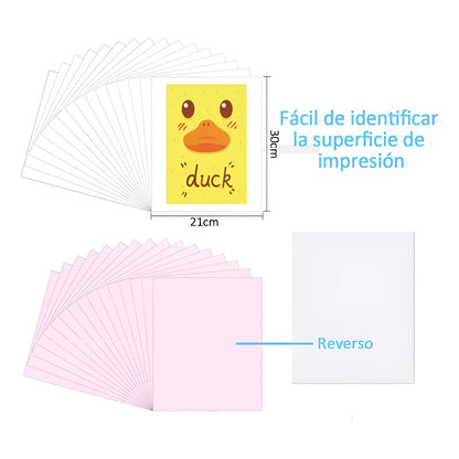 Papel Para Sublimacion Premium A4 / 200hojas 30×21cm Blanco
