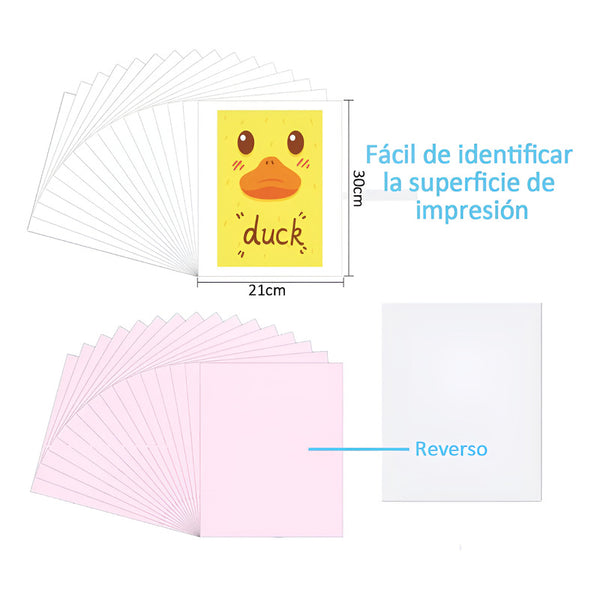 Papel Para Sublimacion Premium A4 / 200hojas 30×21cm Blanco