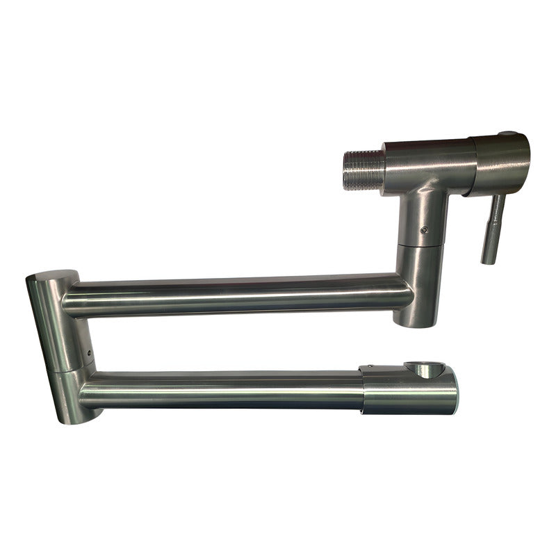 Grifo De Cocina Giratorio De Pared Plateado Brillante