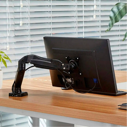 Soporte Ergonómico A Gas Para Monitor De Escritorio 17 A 32° Color Negro