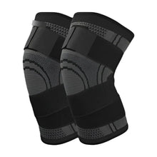 Cargar imagen en el visor de la galería, Rodilleras Deportivas Compresion Con Correas Ajustables X2 Negro L

