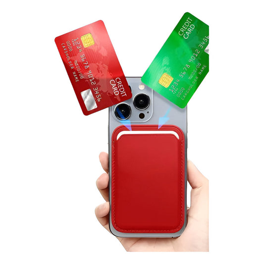 Tarjetero Magnético Magsafe Rojo Billetera