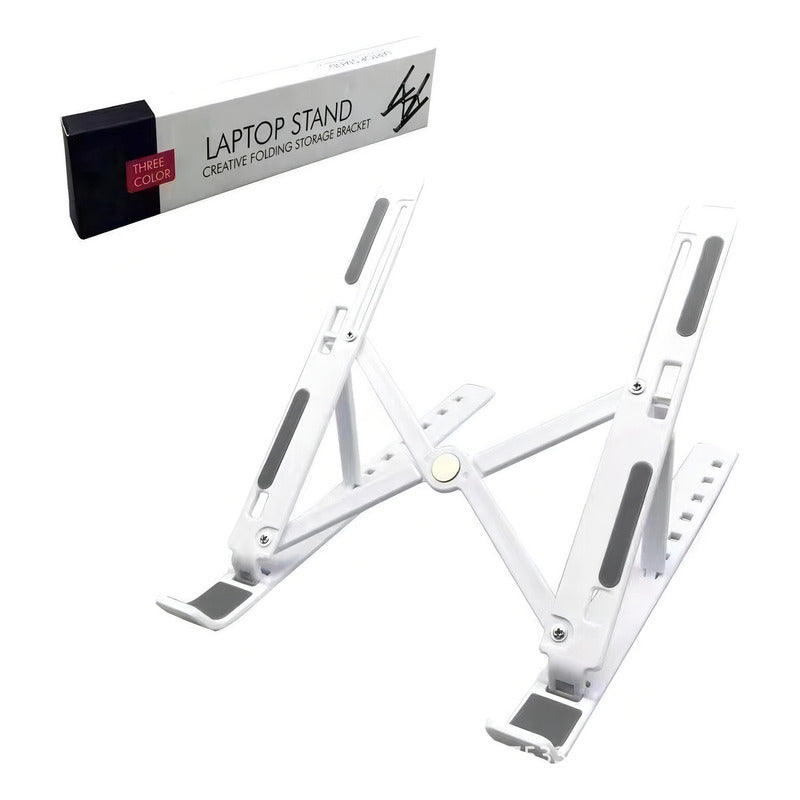 Soporte Elevador Notebook Base Plegable Laptop Portatil Color Blanco