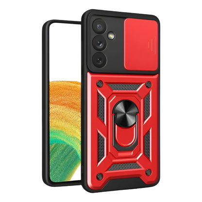 Carcasa Para Samsung Antishock Anillo Blindada Series S Rojo S21 Fe