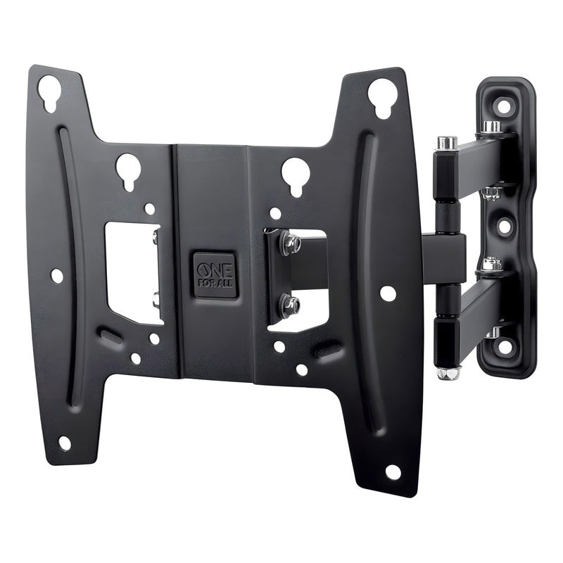 Soporte De Pared Giratorio Para Tv 19/43 30kg Doble Brazo Color Negro