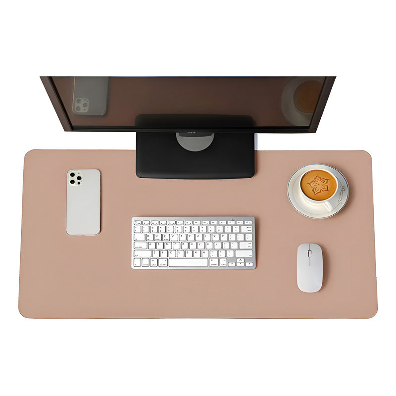 Alfombrilla Mousepad De Cuero Sintético Impermeable 80x40 Nude Nude