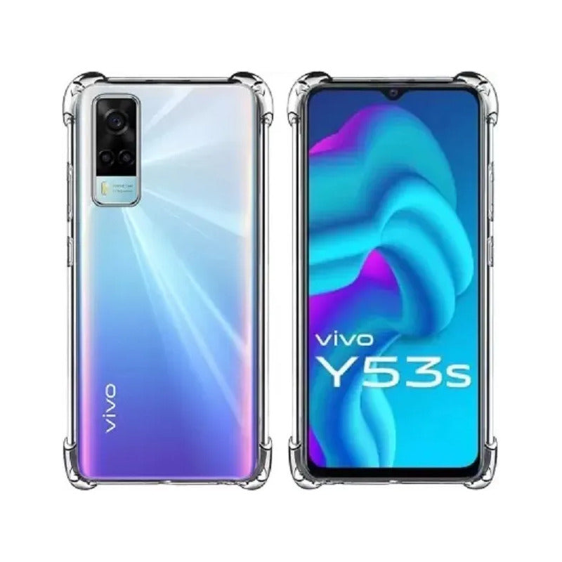Carcasa Vivo Y53s Antishock Compatible + Lamina Completa Transparente