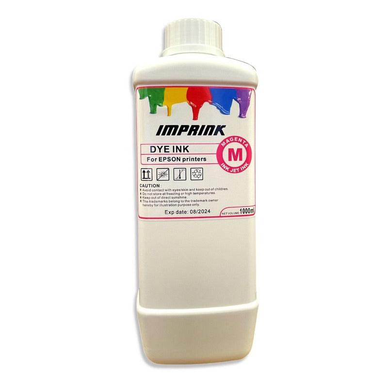 Tinta Dye Para Impresoras Epson Ecotank Premium Tinta Magenta