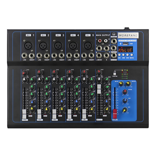 Consola Mezcladora De Audio Portátil 7 Canales