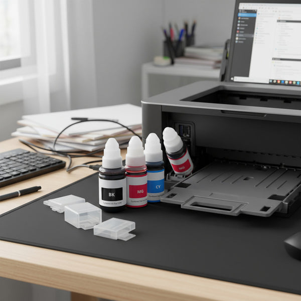 Tinta Gi190 Pack 4 Colores Compatible Con G2100 G2110 G3110 Negro
