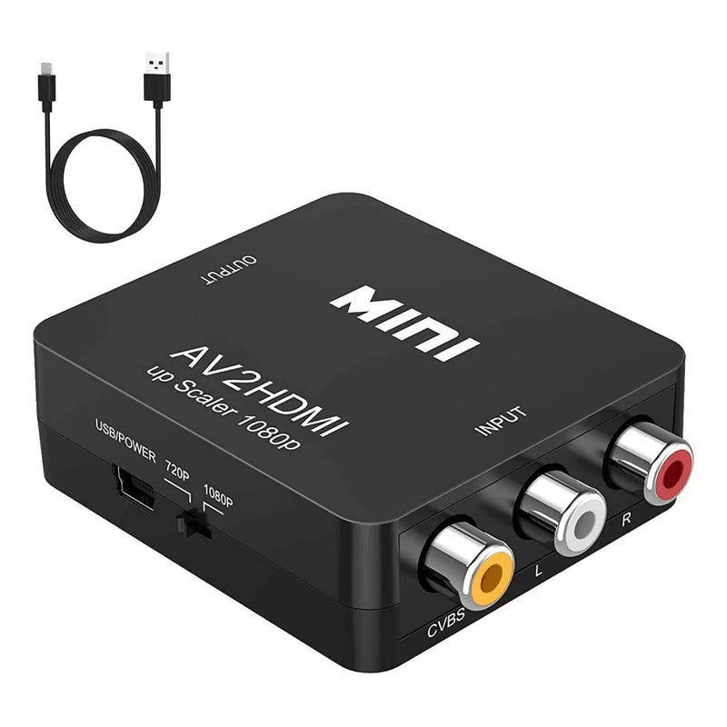 Adaptador Conversor Hdmi A Av Rca Video Analogico