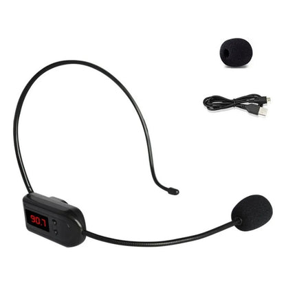 Micrófono Inalámbrico Fm Hi-fi Con Sonido Profesional Negro