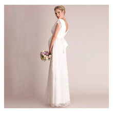 Cargar imagen en el visor de la galería, Vestido De Maternidad De Encaje Blanco Para Mujer Embarazada Blanco Encaje S
