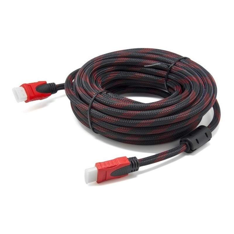 Cable Hdmi 10mt Mallado Full Hd Con Filtro - Tecnomati