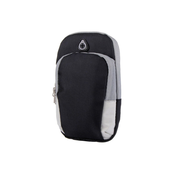 Brazalete Deportivos Celulares Y Accesorios Para Correr Negro Con Gris Poliéster