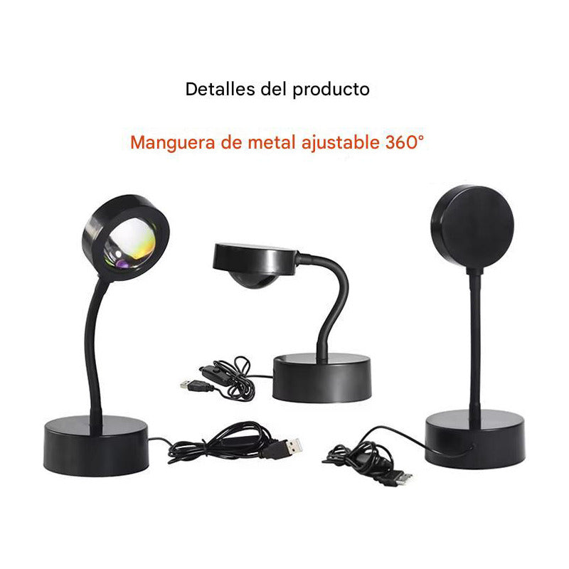 Lámpara De Proyección Sunset Fotografía Luz Ambiente Punkzz