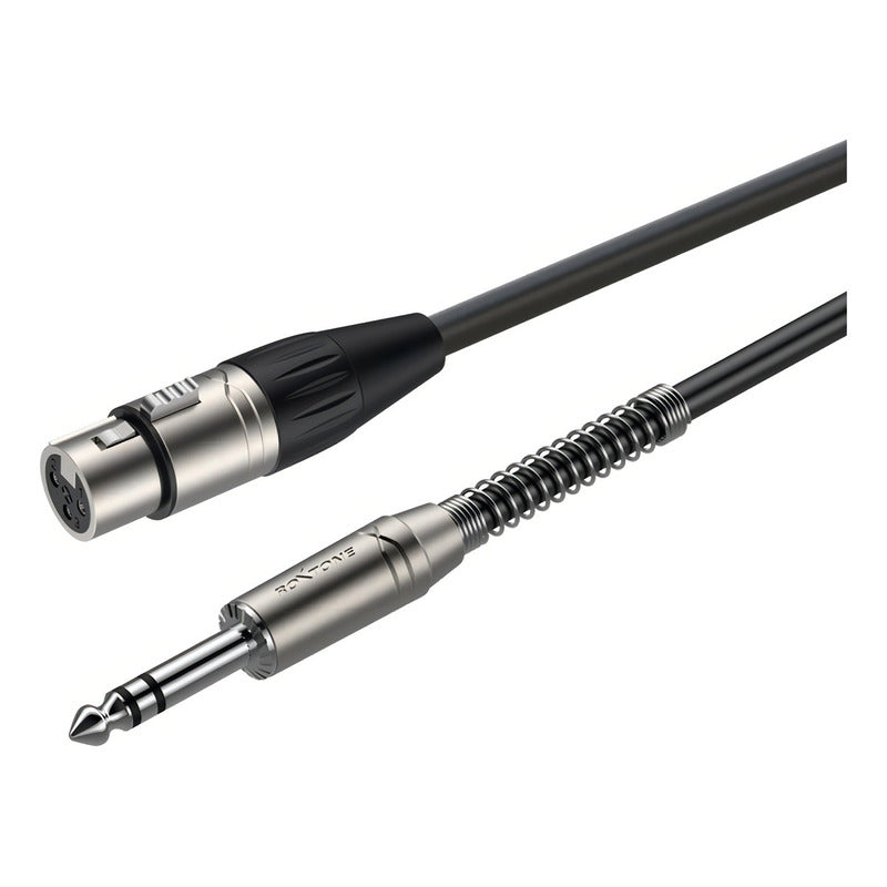 Cable Canon Xlr Hembra A Plug 6.3 Estéreo Roxtone 3mt